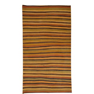 Vintage Turkish Kilim, Handwoven 5'7" X 10'8" For Sale