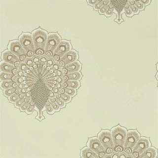 Sanderson Kalapi Wallpaper in Parchment - a Sample For Sale