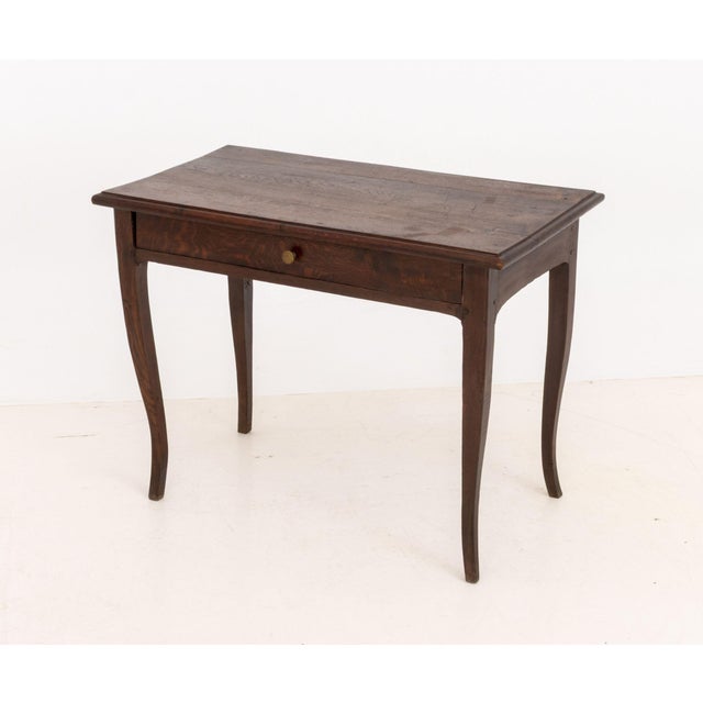 19th Century French Provincial Oak Side Table For Sale - Image 5 of 8