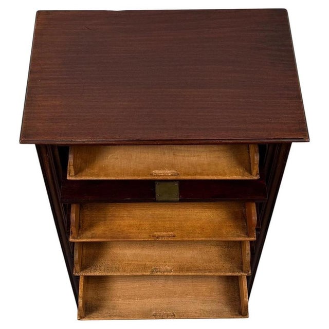 Antique English Mahogany Cabinet, 1900s For Sale - Image 4 of 13