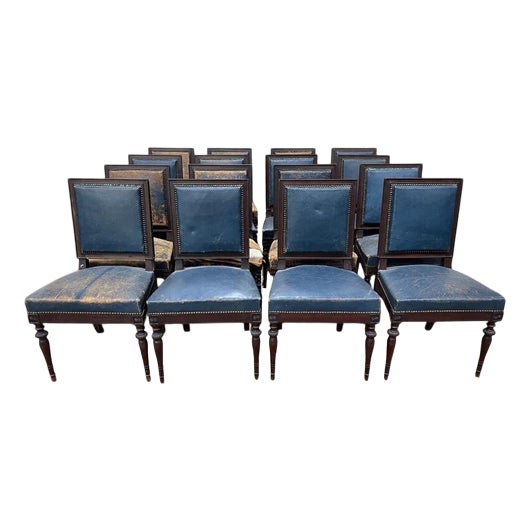 Napoleon III Chairs in Mahogany, Set of 16 For Sale
