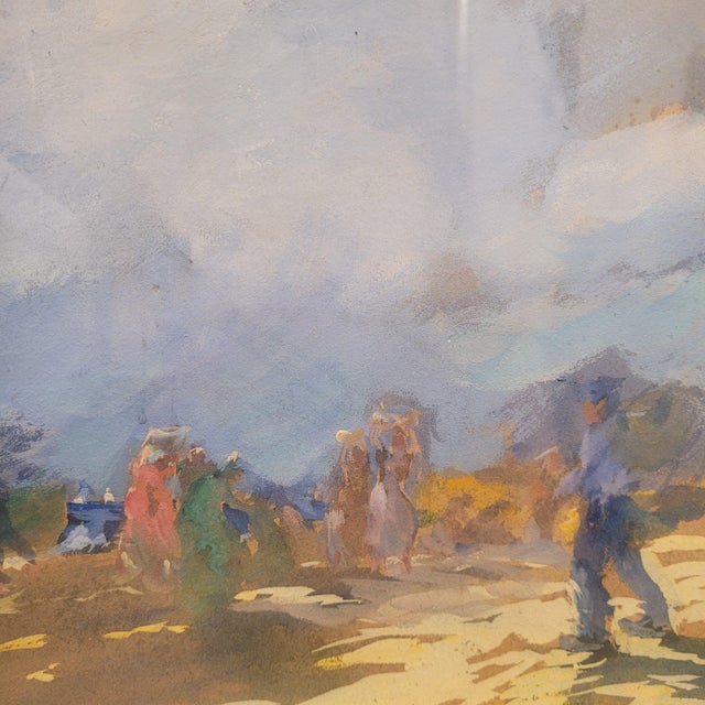 S. Nanzy, Squall in the Landes, 1890, Gouache and Watercolor on Cardboard, Framed For Sale - Image 14 of 18