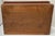 Brown Antique Japanese Lidded Wooden Storage Box With Calligraphy For Sale - Image 8 of 9