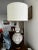 1960s Vintage Ceramic Lamp With Shade For Sale - Image 4 of 11