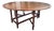 Vintage Large Oak Parquet Top Drop Leaf Dining Table For Sale