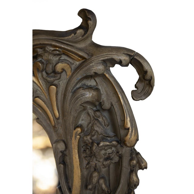Louis Philippe Monumental Antique French Over Mantle Mirror For Sale - Image 4 of 12