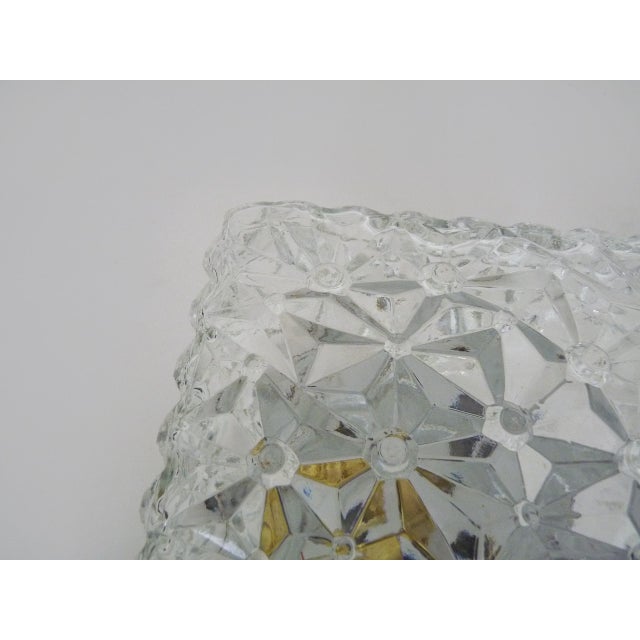 1950s Glass and Metal Wall Sconces, 1960s, Set of 2 For Sale - Image 5 of 9