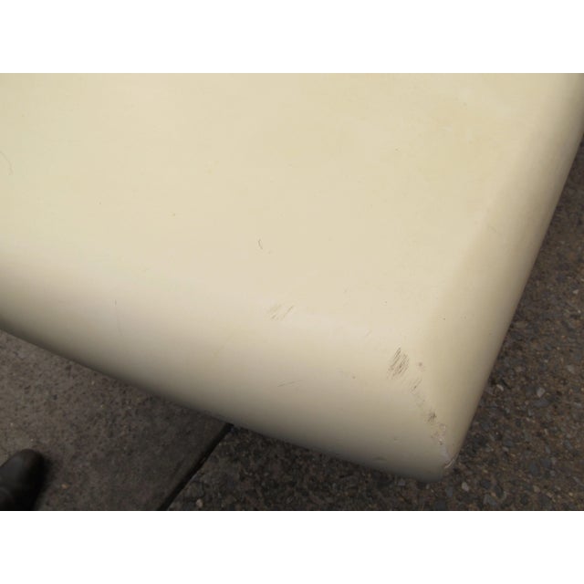 Mid 20th Century Large White Dining Table in the Style of Karl Springer For Sale - Image 9 of 12