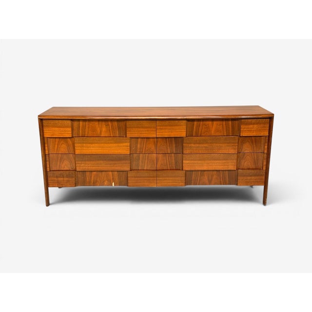 Edmond Spence, Swedish Mid-Century Modern, Sculptural Dresser, Walnut, Sweden, 1950s A rare sculptural dresser or...