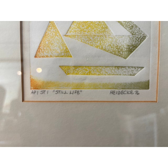 1970s Pair of 1976 Signed Artists Proof Color Etchings For Sale - Image 5 of 7