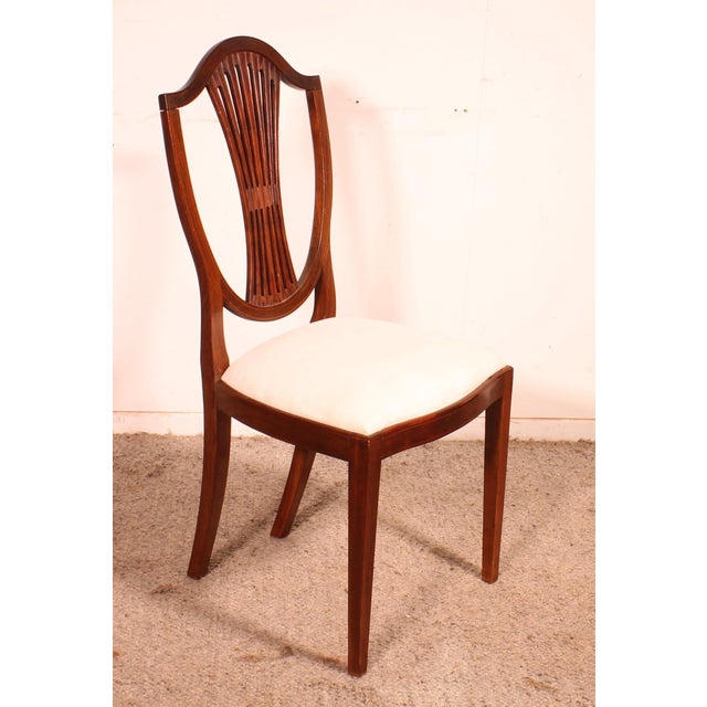 Mahogany Chairs with Inlays, 19th Century, Set of 4 For Sale - Image 6 of 13