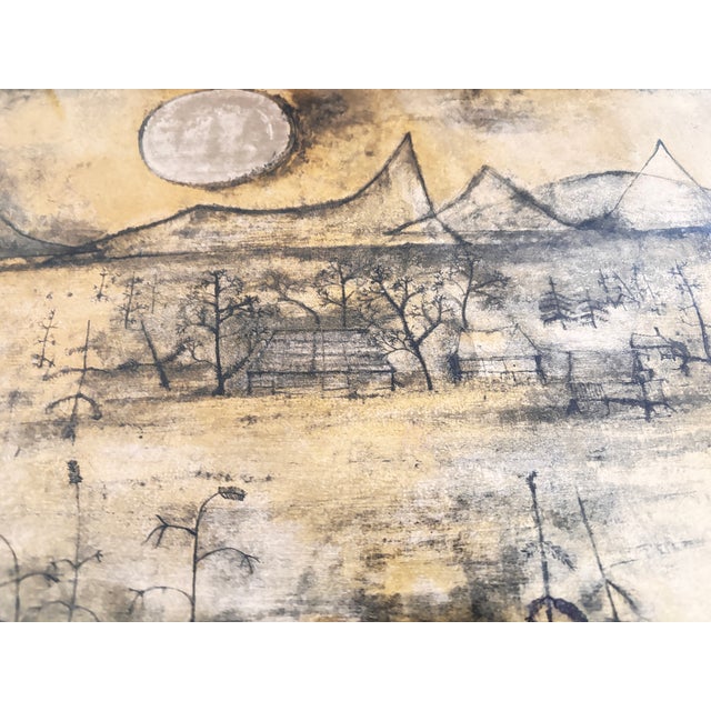 Zao Wou Ki, Mountain and Sun, 1951, Color Lithograph For Sale - Image 9 of 13