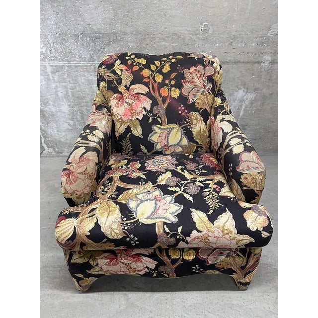 Vintage Upholstered Lounge Chair For Sale - Image 12 of 12