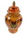 Art Nouveau 1910's English Art Nouveau Lustre Ware Crown Ducal Tangerine Butterfly Ginger Jar For Sale - Image 3 of 7