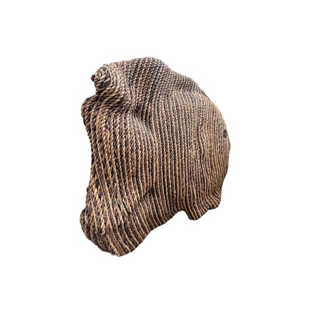 Vintage Jute Rope Large Table Fish Sculpture For Sale - Image 4 of 8