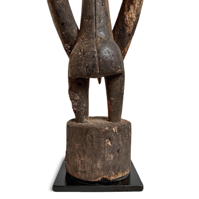 Old Antique Mumuye Nigerian Male Figure Sculpture For Sale - Image 10 of 16