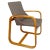 Mid-Century Modern Italian Solid Wood and Grey Fabric Armchair, 1960s For Sale - Image 14 of 14