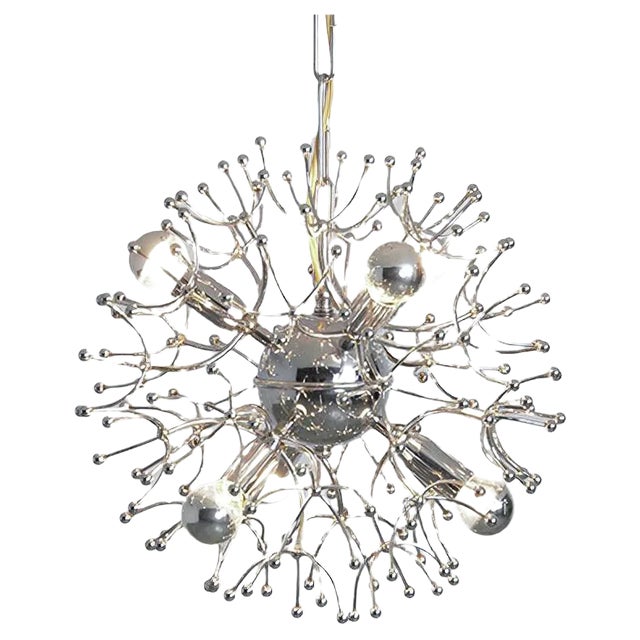 Chrome Sputnik Chandelier, 1960s For Sale