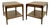Vintage Pair of Lane Rhythm Walnut End Tables For Sale