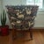 1990s Vintage St. Timothy Hickory Barrel-Back Club Chair on Brass Casters – Floral Tapestry & Nailhead Trim For Sale - Image 5 of 9
