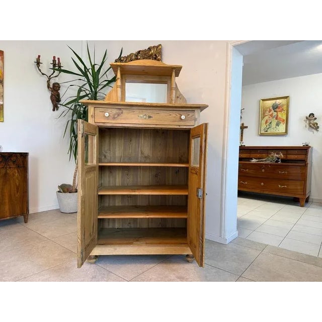 Rural Art Nouveau Vertiko Bookcase Half-Cabinet Farmhouse Cabinet G2005 For Sale - Image 12 of 14