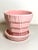 Mid 20th Century McCoy Pottery Small "Pink" Mid-Century Flowerpot and Saucer For Sale - Image 5 of 10