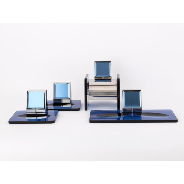 Vintage Italian Atomic Age Bathroom Set For Sale - Image 4 of 7