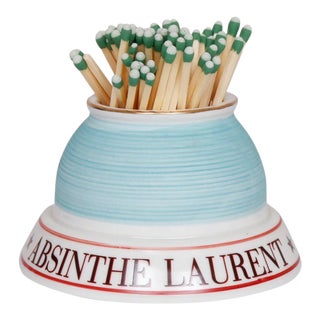 French Café Ceramic Match Striker For Sale