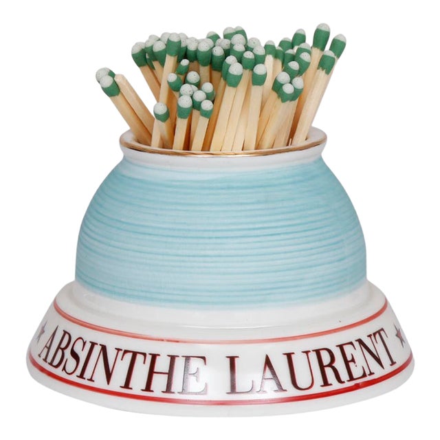 French Café Ceramic Match Striker For Sale