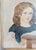 19th Century American Folk Art Portrait Painting of a Girl With a Book, Boston For Sale - Image 9 of 16