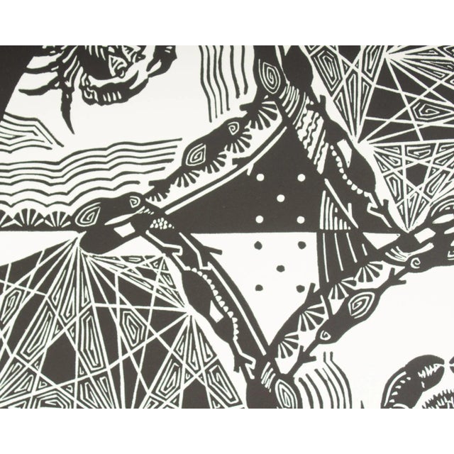 Contemporary 2008 “Crustacean Kaleidoscope” Relief Print by Keith Dull For Sale - Image 3 of 10