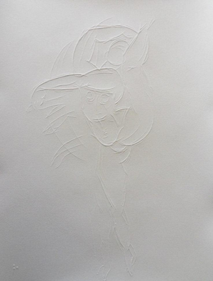 Henri Matisse, La figure de Mérion, Nude, Etching