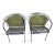 Mid 20th Century Russell Woodard Grapevine Barrel Back Wrought Iron Grape Pair of Chairs For Sale