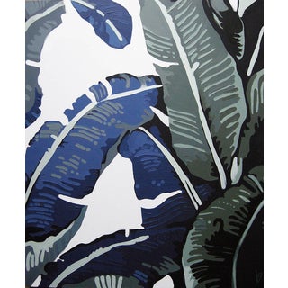 "Banana Leaves, 4" Contemporary Still Life Acrylic On Canvas Painting 2015 For Sale