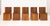 Contemporary Zach Hadlock Platform Walnut Dining Chairs, 5 For Sale - Image 3 of 12