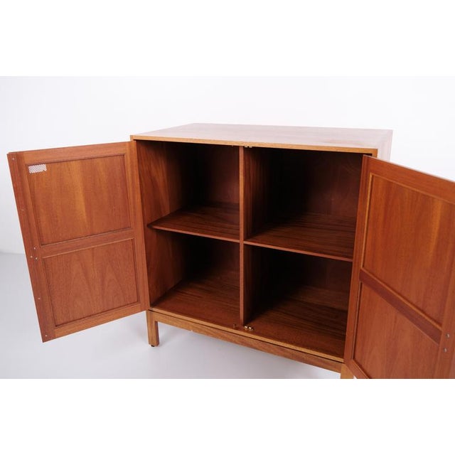 Mahogany Cabinet Module with Brass Handles by Christian Hvidt for Søborg Møbelfabrik, 1960s For Sale - Image 12 of 13