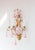 Italian Wall Sconce in Gilt Metal and Pink Crystals, 1970 For Sale - Image 4 of 6