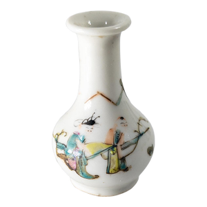 20th Century Chinese Famille Rose Miniature Vase