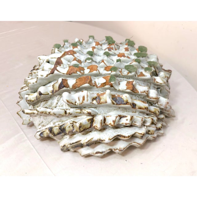 1980s Large Contemporary Koike Shoko Japanese Studio Art Brutalist Pottery Bowl Vase For Sale - Image 18 of 18