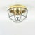 Mid-Century Modern Mid-Century Modern Glass and Brass Ceiling Ligh from Limburg, Germany, 1960s For Sale - Image 3 of 13