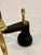 Set of 2 Antique Brass Fireplace Andirons by Bennett For Sale In Philadelphia - Image 6 of 7