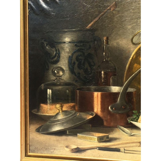 A. During, Still Life, Oil on Canvas, 20th Century, Framed For Sale - Image 8 of 10