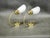 Brass Opaline Wall Lights by Kamenický Šenov, 1970s, Set of 2 For Sale - Image 3 of 13
