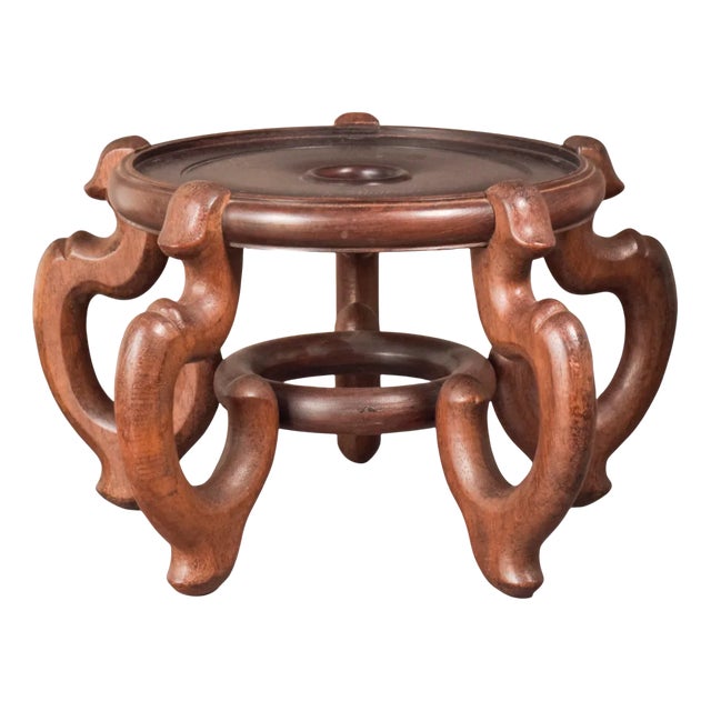 Large Chinese Wooden Stand For Sale