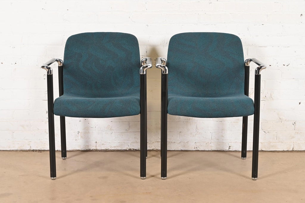 Heman Miller／ハーマンミラー／EL101／アームチェア／1992年製 Herman Miller Modern Stacking Armchairs, Pair | Chairish