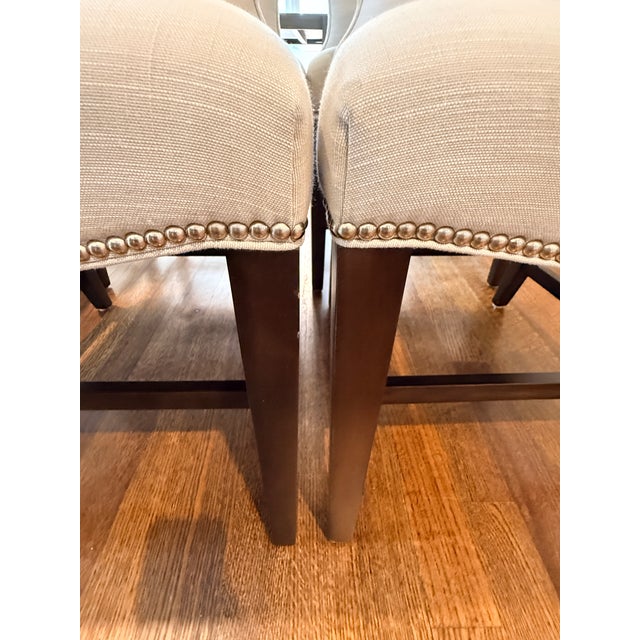 Set of 6 Lillian August Arden Park Side Chairs With Perennials Upholstery For Sale - Image 10 of 15