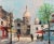'Montmartre in the Spring' by v. D. Bruck, Paris, Place Du Tertre, Basilica of Sacre Coeur For Sale - Image 9 of 9