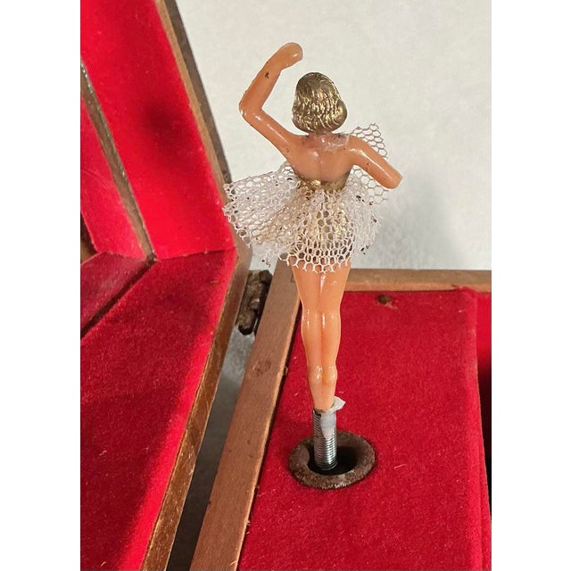 Vintage Japan Swiss Chalet Music Jewelry Box With Rotating Ballerina, 1960s For Sale - Image 11 of 12