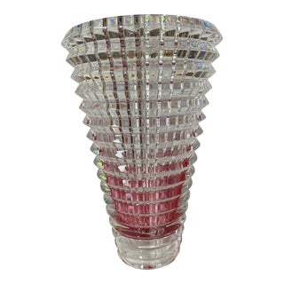 21st Century Baccarat Glass Vase - Medium For Sale