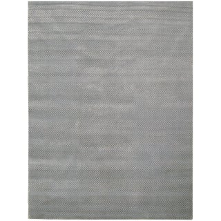 Wyllis Hand loom Viscose Blue/Aqua Rug-12'x15' For Sale